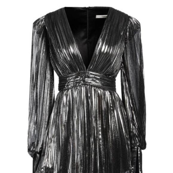 NWT $1,135 New Arrivals Sz38 (S/M) Black Metallic Cocktail Formal Dress - Picture 2 of 9